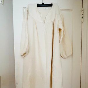 Nico Nico Lotus Gauze Dress - Snow / XS × 1